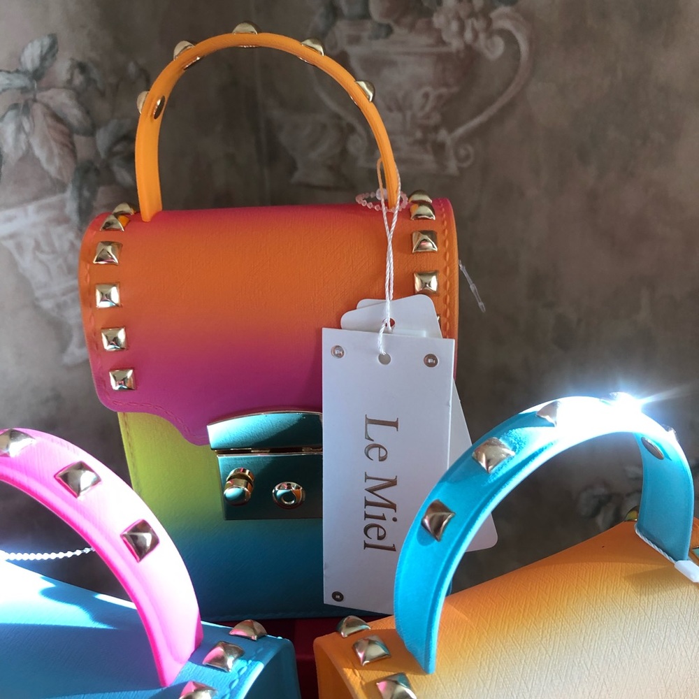LE MIEL CROSS BODY OMBRÉ VEGAN BAGS NWT - Picture 5 of 5